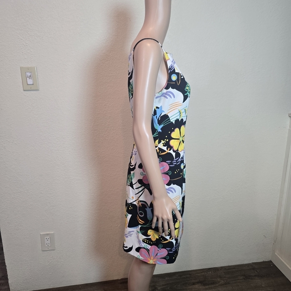 Alberto Malaki Summer Floral Sun Dress Size 8 USA - Picture 6 of 15